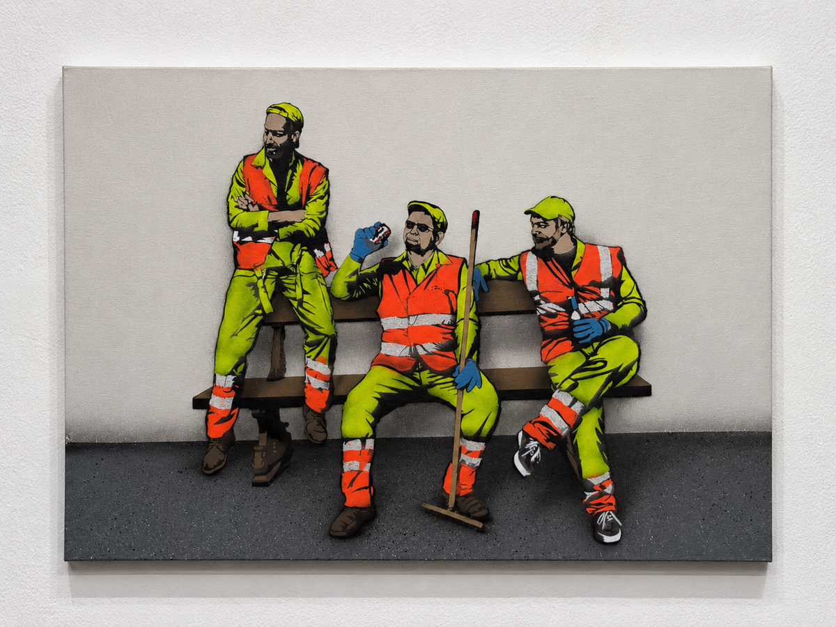 Barrenderos (Street sweepers) - Jaune